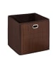 relaxdays Aufbewahrungskorb in Braun - (B)31 x (H)31 x (T)31 cm