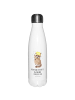 Mr. & Mrs. Panda Sport Trinkflasche Waschbär mit Spruch in Weiß