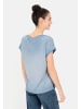 Camel Active T-Shirt aus softem Modal-Baumwollmix in Blau-Grau