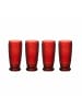 Villeroy & Boch 4er Set Longdrinkgläser Boston Coloured in – 400 ml in Rot