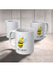 Mr. & Mrs. Panda Tasse Biene Happy mit Spruch in Weiß