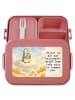 Mr. & Mrs. Panda Bento Box Pinguin Engel Pommes Design mit Spruch in Rot Pastell
