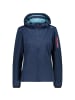 cmp Softshelljacke WOMAN JACKET ZIP HOOD in Blau