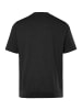Men Plus Kurzarm T-Shirt in schwarz