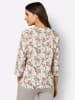 Sieh an! Bluse in ecru-khaki-bedruckt
