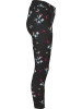 Urban Classics Urban Classics Damen Girls Soft AOP Leggings in blackfloret