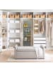 relaxdays Schuhorganizer in Grau/ Transparent - (B)47,5 x (H)158 (T)5 cm