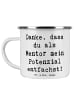 Mr. & Mrs. Panda Kaffeebecher Spruch Mentor Potenzial mit Spruch in Weiß