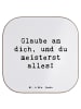 Mr. & Mrs. Panda Tischuntersetzer Spruch Stolpersteine im Alltag... in Weiß