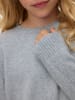 Vero Moda Girl Strickpullover in Light Grey Melange