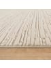 KADIMA DESIGN Teppich Kurzflor waschbar 3D Struktur in Creme