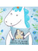 Mr. & Mrs. Panda kuschelkissen 40x40 Pinguin umarmen mit Spruch in Eisblau