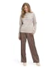 Betty Barclay Strickpullover mit Jacquard in Taupe Melange