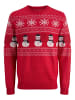 Jack & Jones Strickpullover in True Red