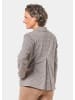 GOLDNER Kurzgröße:  Indoorjacke in hellbeige / gemustert