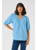 Kaffe Kurzarm-Bluse KApaulina Regular fit in Forever Blue CC