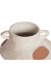 Beliani Blumenvase ALOSIDAE in Beige/Braun - (W) 22 x (H) 19 x (L) 22 cm