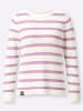 WITT WEIDEN Pullover in orchidee-ecru-geringelt