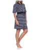 NORMANN Kurzarm Frottee Strandkleid Beachwear in marine