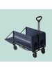 relaxdays Bollerwagen in Blau - (B)50 x (H)97 x (T)76 cm
