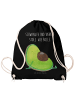 Mr. & Mrs. Panda Turnbeutel Avocado Schwangerschaft mit Spruch in Schwarz