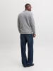 Jack & Jones Strickjacke in Light Grey Melange