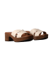 Oh! my Sandals Leder-Sandalen mit Absatz Grau