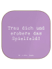 Mr. & Mrs. Panda Tischuntersetzer Spruch Neue Sportart Mut mit S... in Lavendeltraum