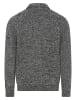 Man's World Strickjacke in schwarz melange