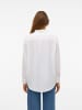 Vero Moda Hemd Basic Rundhals Bluse in Weiß