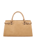 Carlo Colucci Schultertasche Fiegl in Beige