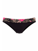 LASCANA Bikini-Hose in schwarz-pink-bedruckt