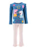 Peppa Pig 2tlg. Outfit: Schlafanzug  Langarmshirt und Hose in Blau