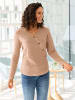 WITT WEIDEN V-Ausschnitt-Pullover in camel