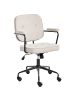 Beliani Bürostuhl PAWNEE in Beige/Schwarz - (W) 62 x (H) 88 x (L) 43 cm