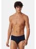 Schiesser Slip / Unterhose Cotton Essentials Feinripp in Blau