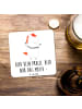 Mr. & Mrs. Panda Bierdeckel Einhorn Dankeschön mit Spruch in Weiß