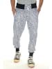 FIOCEO Sweatpants in ecru/schwarz