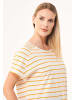 Organication T-Shirt "WOR13341" in Cremeweiß/Mango