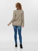 ONLY Lange Stretch Strickjacke Cardigan Mantel mit Taschen ONLLESLY in Beige