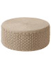 Beliani Pouf MITHI in Beige - (W) 70 x (H) 30 x (L) 70 cm