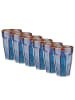 Butlers Latte Macchiato Tasse BERGAMO 6er-Set in Blau