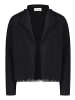 CARTOON Strick-Cardigan mit Fransen in Schwarz