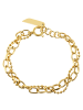 Adeliás Damen Armband aus Edelstahl 18 cm in gold