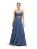 Vera Mont Abendkleid mit Spitze in Blue Stone