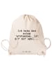 Mr. & Mrs. Panda gym tasche Ich habe das schon... mit Spruch in Creme