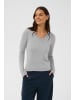 Kaffe Strickpullover KAmalou Slim fit in Light Grey Melange