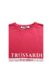Trussardi Beachwear Rot Weiß Polyester Herren T-Shirt
