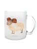Mr. & Mrs. Panda Glas Sternzeichen Widder ohne Spruch in Transparent