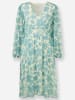 Heine Druck-Kleid in champagner-mint-bedruckt